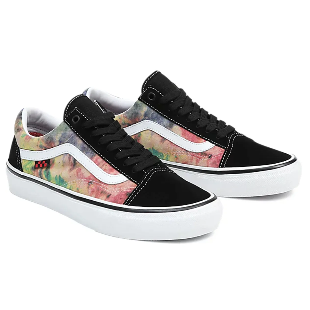 SKATE OLD SKOOL Shoes Tie-Dye Terry Black Multi