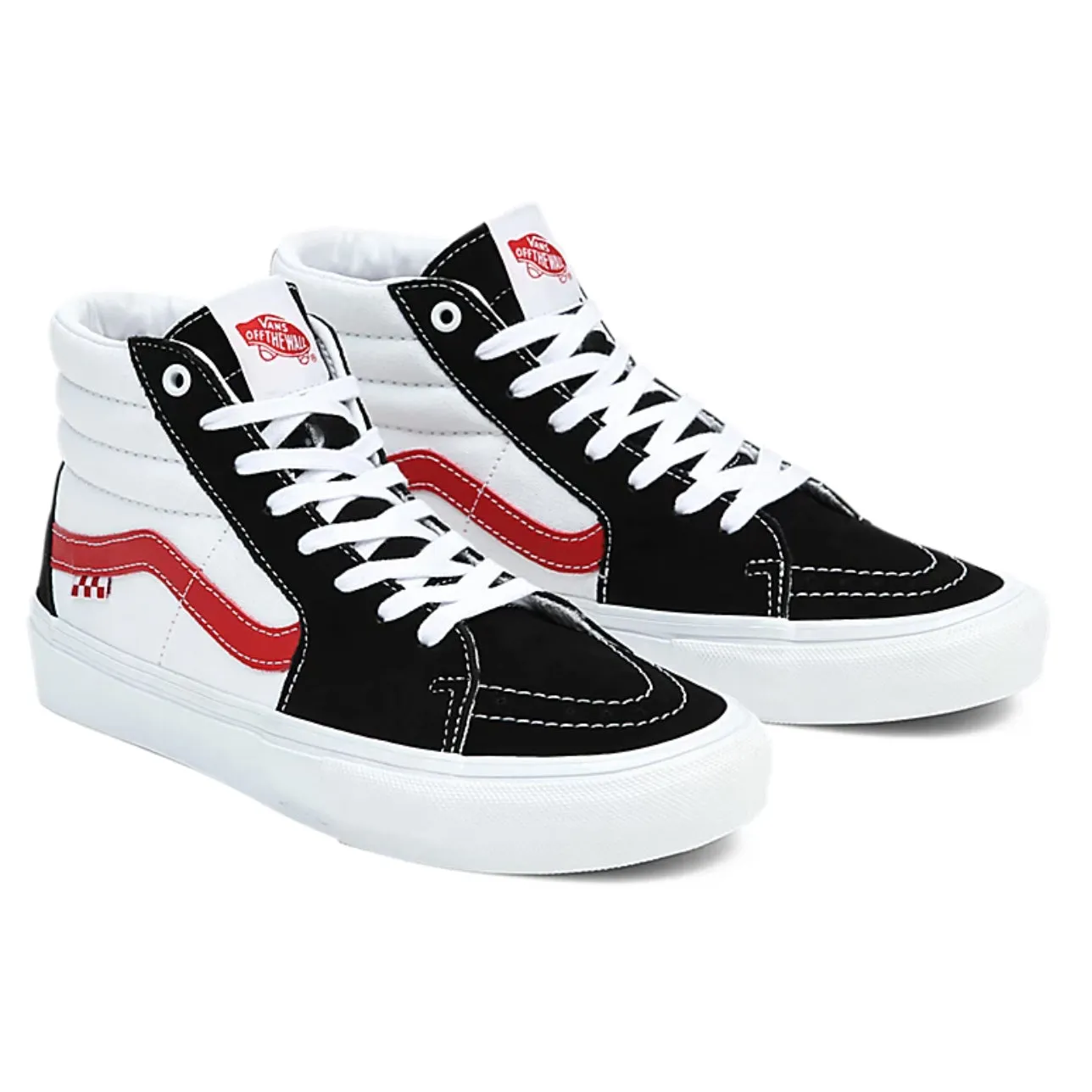 SKATE SK8-HI Shoes Athletic Black Red