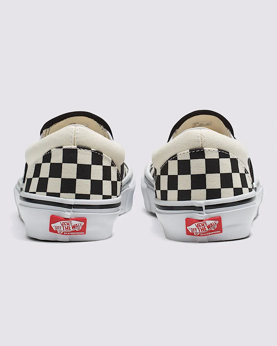Skate Slip-On Shoes - Checkerboard Black/Off White