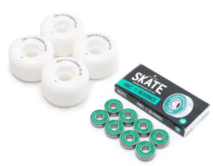 Skatewarehouse Conical Skateboard Wheels & Skatewarehouse ABEC 11 Bearings Pack