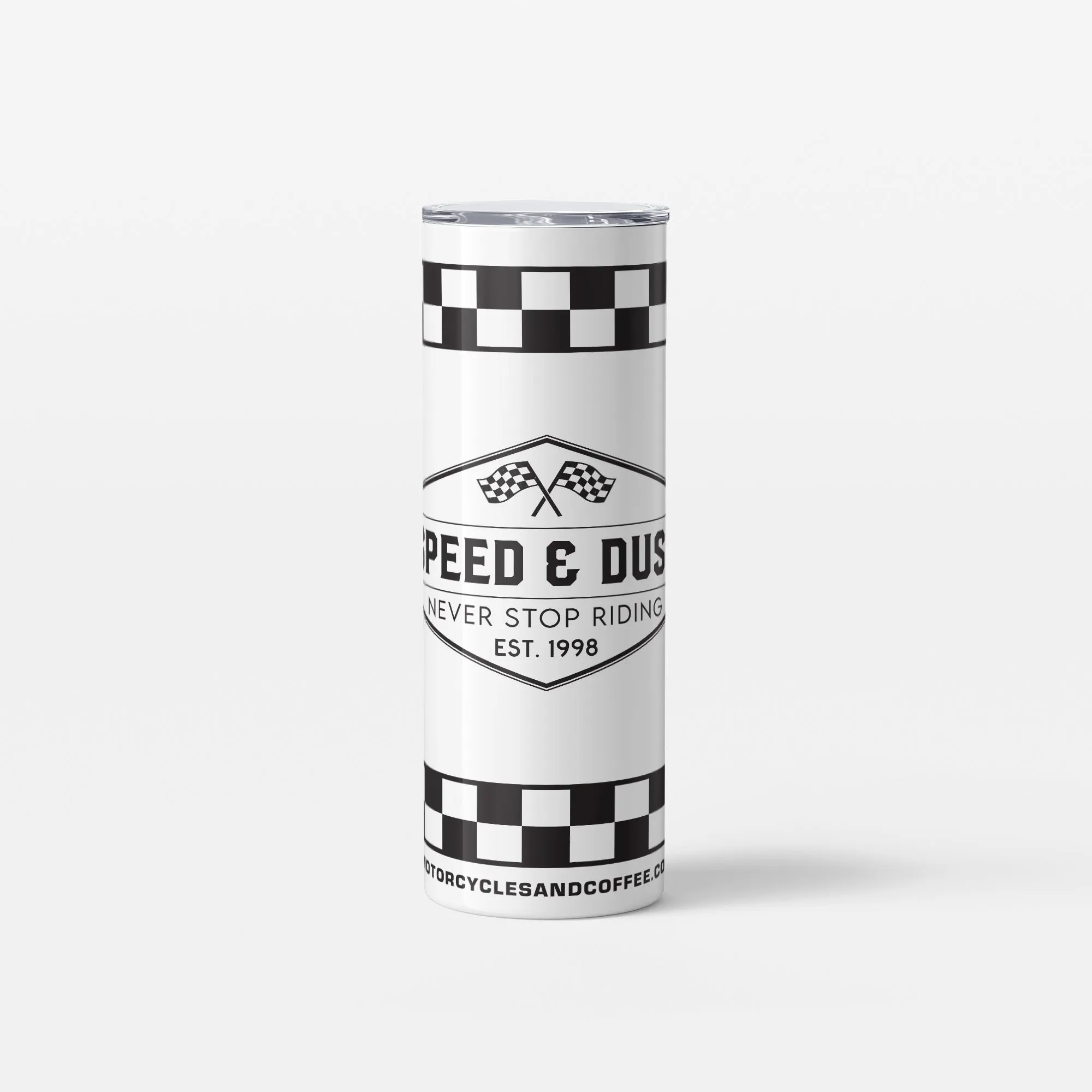 Skinny Tumbler - Speed & Dust Flags