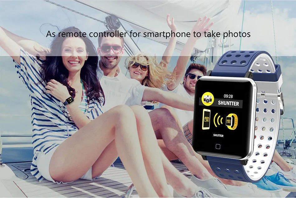 Smart Watch Bracelet Fitness Tracker Blood Oxygen Blood Pressure Heart Rate Monitor Sports