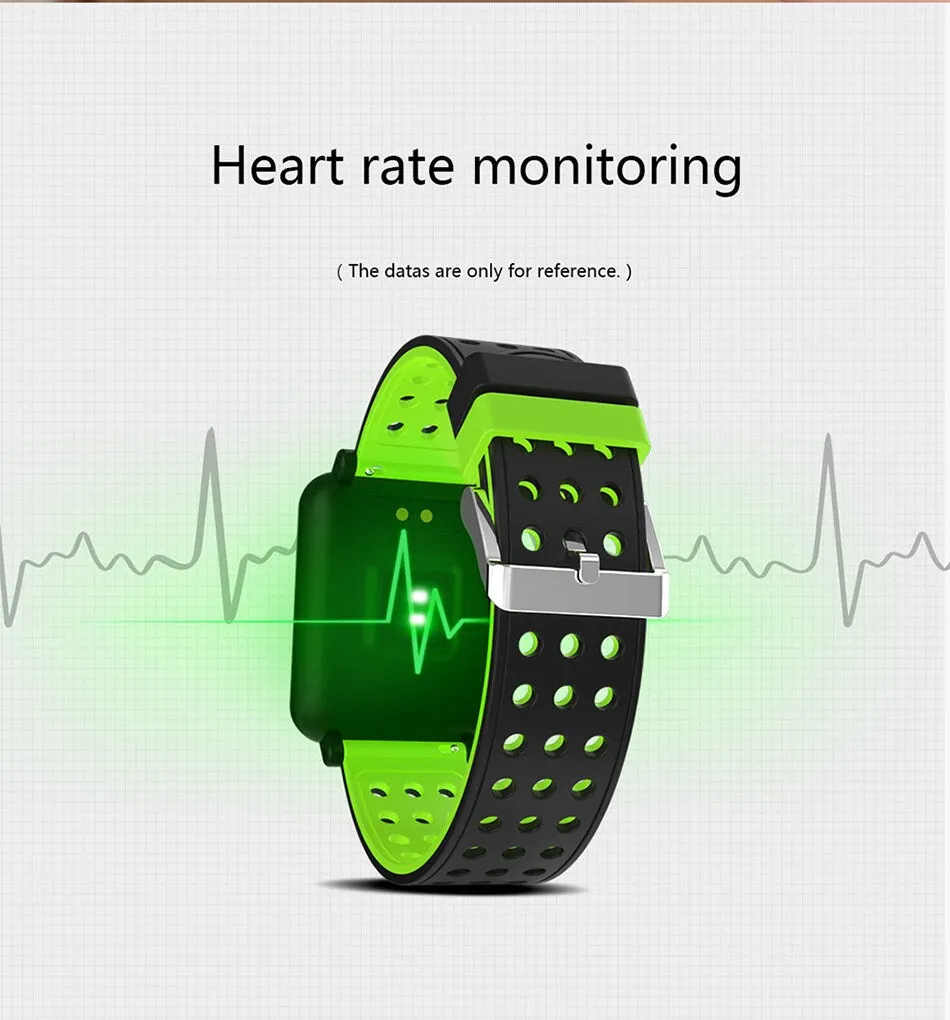 Smart Watch Bracelet Fitness Tracker Blood Oxygen Blood Pressure Heart Rate Monitor Sports