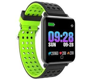 Smart Watch Bracelet Fitness Tracker Blood Oxygen Blood Pressure Heart Rate Monitor Sports