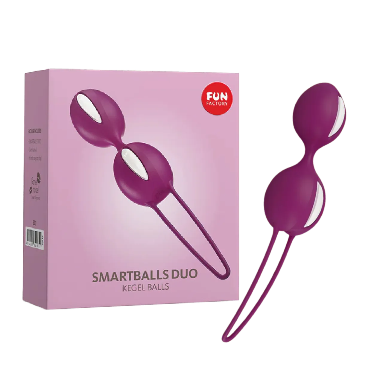 SMARTBALLS DUO - KEGELS BALLS - WHITE/GRAPE