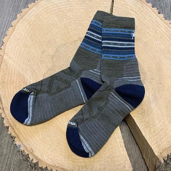 Smartwool Hike Light Cushion Spiked Stripe Crew (men's)