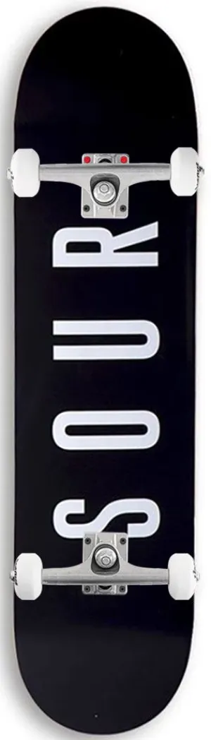 Sour Army Black Complete Skateboard - 7.5"