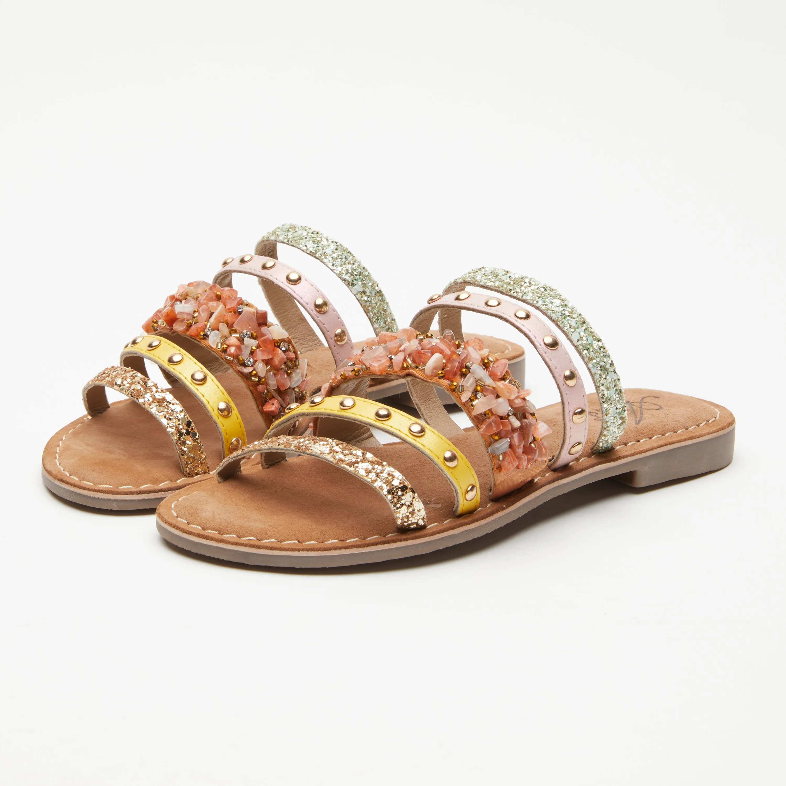 Spring Step Shoes Azura Minerals Sandal Women’s Leather Slide
