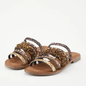 Spring Step Shoes Azura Minerals Sandal Women’s Leather Slide