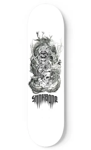 Steampunk Samurai Skateboard Deck