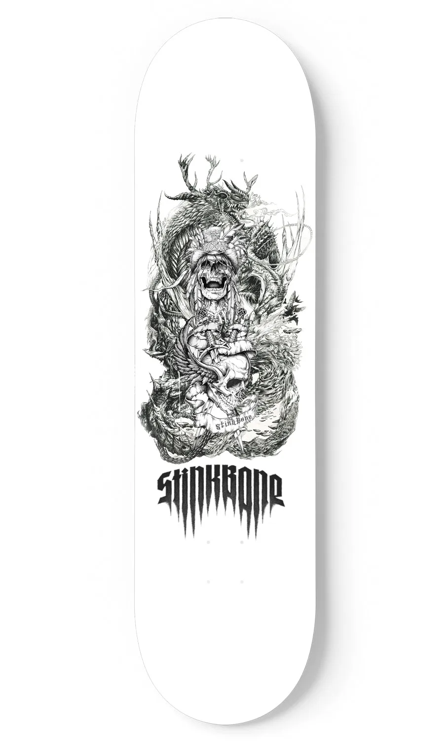 Steampunk Samurai Skateboard Deck
