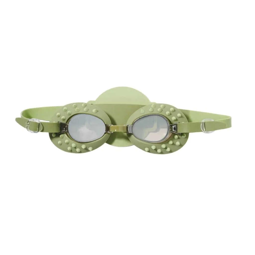 SUNNYLIFE Kids Swim Goggles Cookie the Croc Khaki