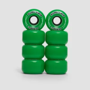 Sure Grip Aerobic Wheels x8 Green 62mm