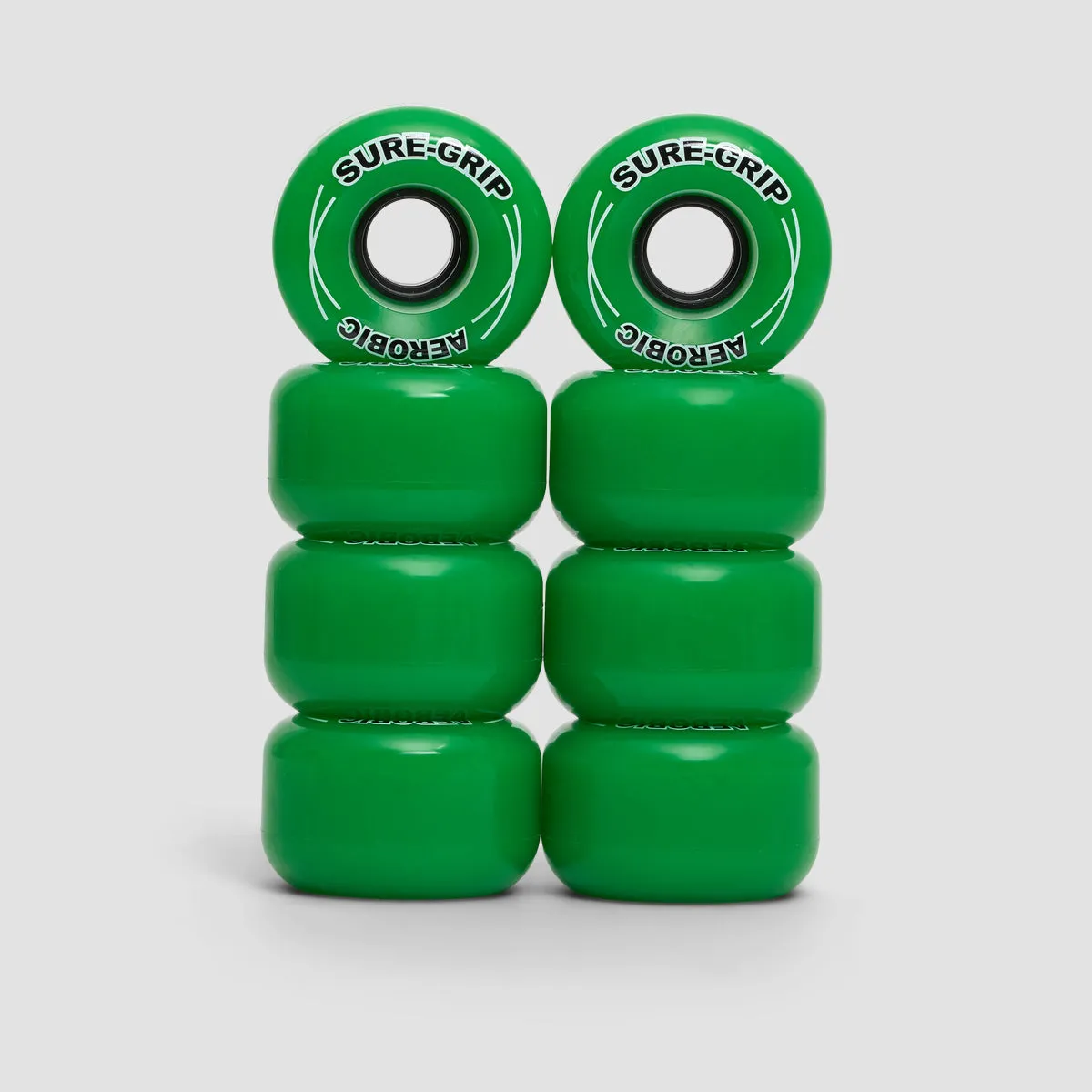 Sure Grip Aerobic Wheels x8 Green 62mm