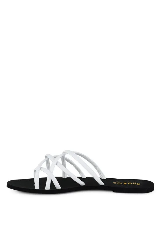SWEETIN Strappy Flat Slip On Sandals