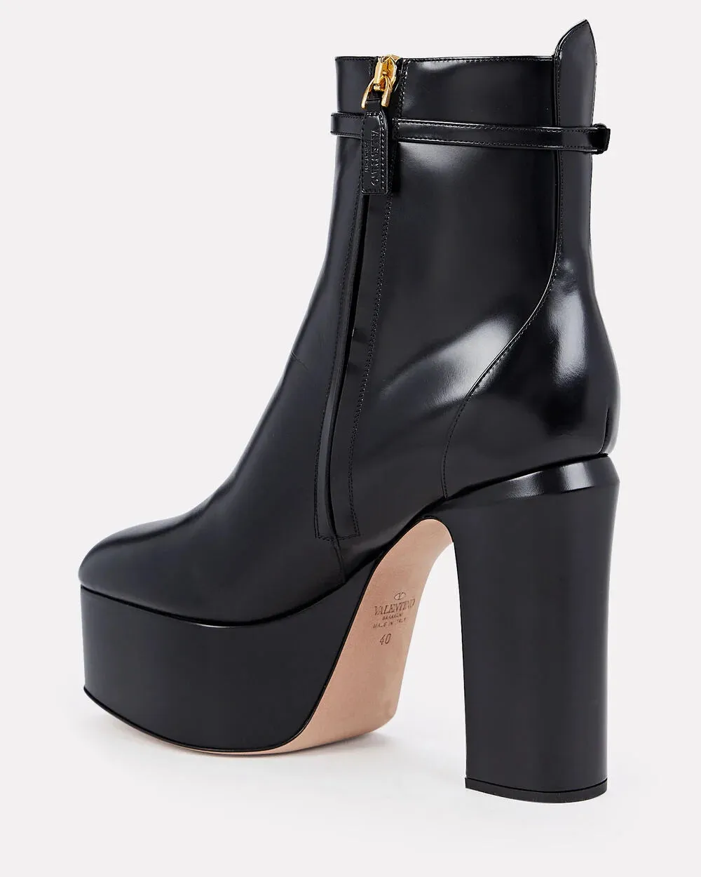 Tan-Go 120 Leather Platform Ankle Boots