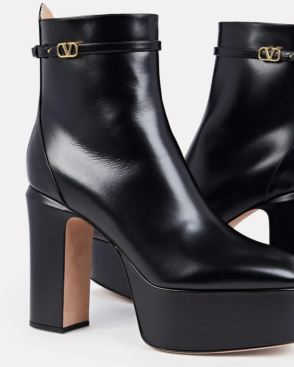 Tan-Go 120 Leather Platform Ankle Boots