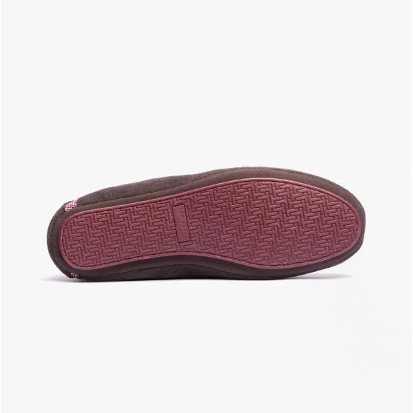 Ted Baker VALLANT Mens Leather Moccasin Slippers Brown