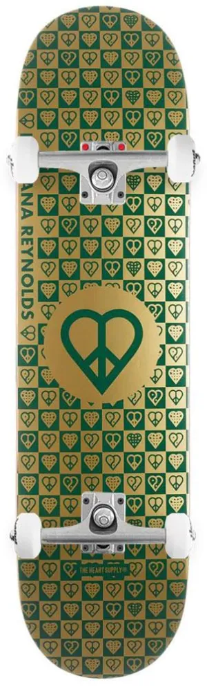 The Heart Supply Heimana Reynolds Trinity Gold Foil With Raised Ink s x Venom Custom Complete Skateboard - 8.25"