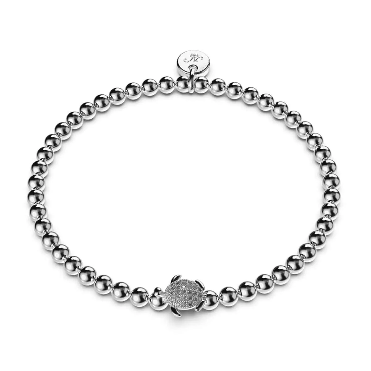 Tortuga | .925 Sterling Silver | CZ Diamond Sea Turtle Bracelet