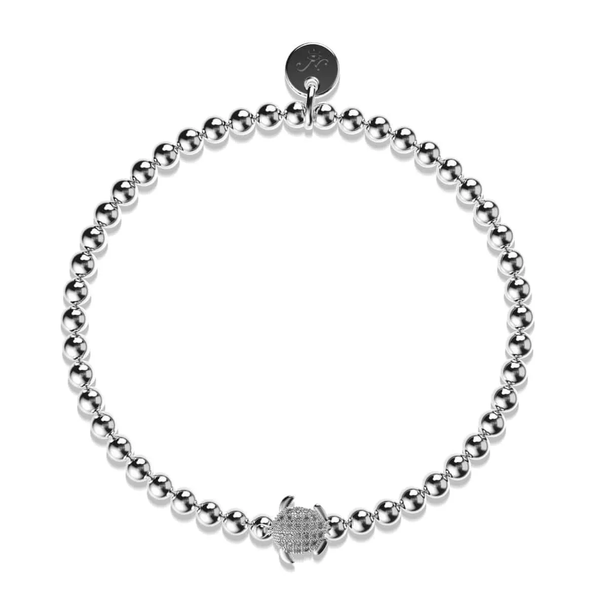 Tortuga | .925 Sterling Silver | CZ Diamond Sea Turtle Bracelet