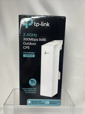 TP-Link CPE210 2.4GHz 300Mbps High Power Wireless Outdoor Access Point / CPE