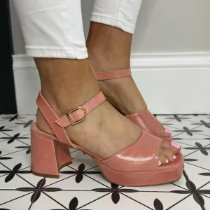 Unisa NEY Platform Sandal-CORAL