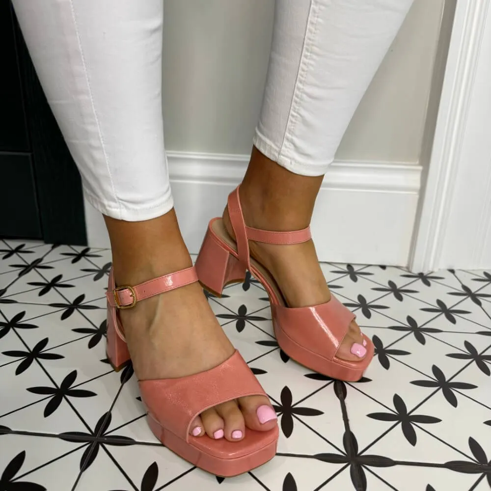 Unisa NEY Platform Sandal-CORAL
