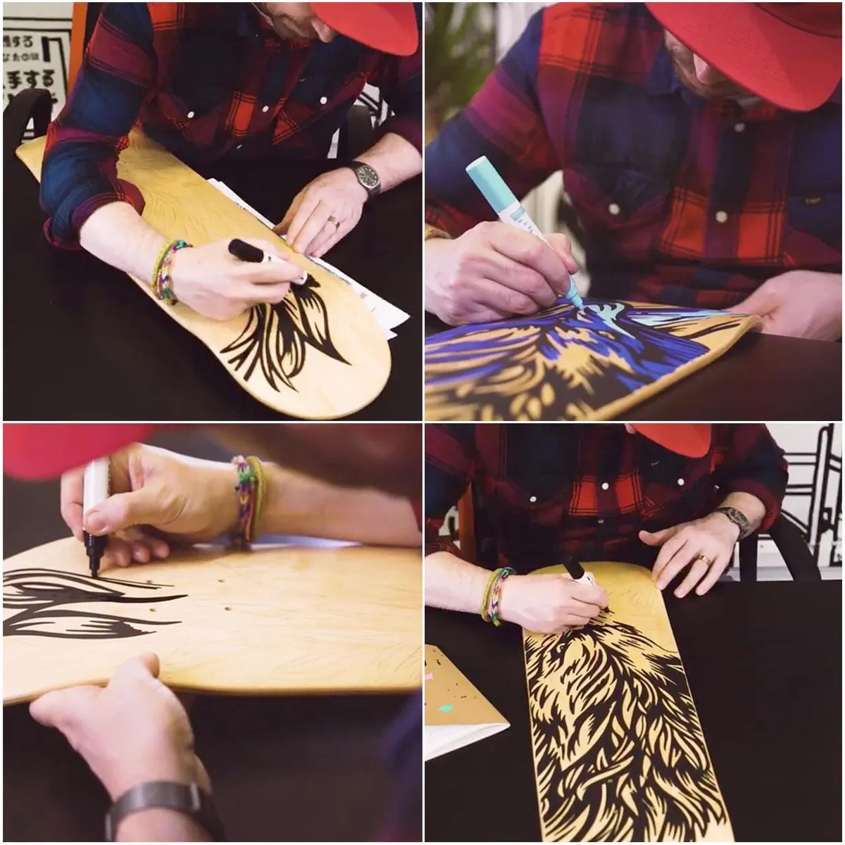 Venom Unvarnished Art Skateboard Decks Pack - Great for Art/Drawing on