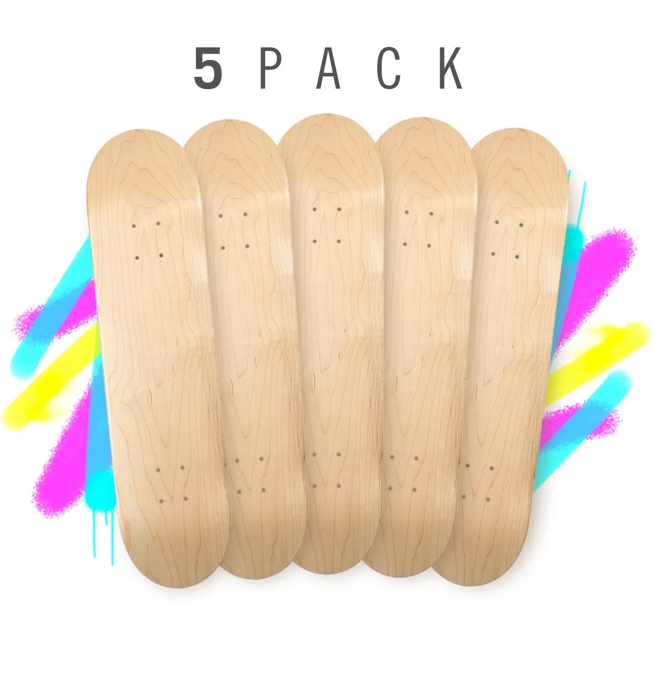 Venom Unvarnished Art Skateboard Decks Pack - Great for Art/Drawing on