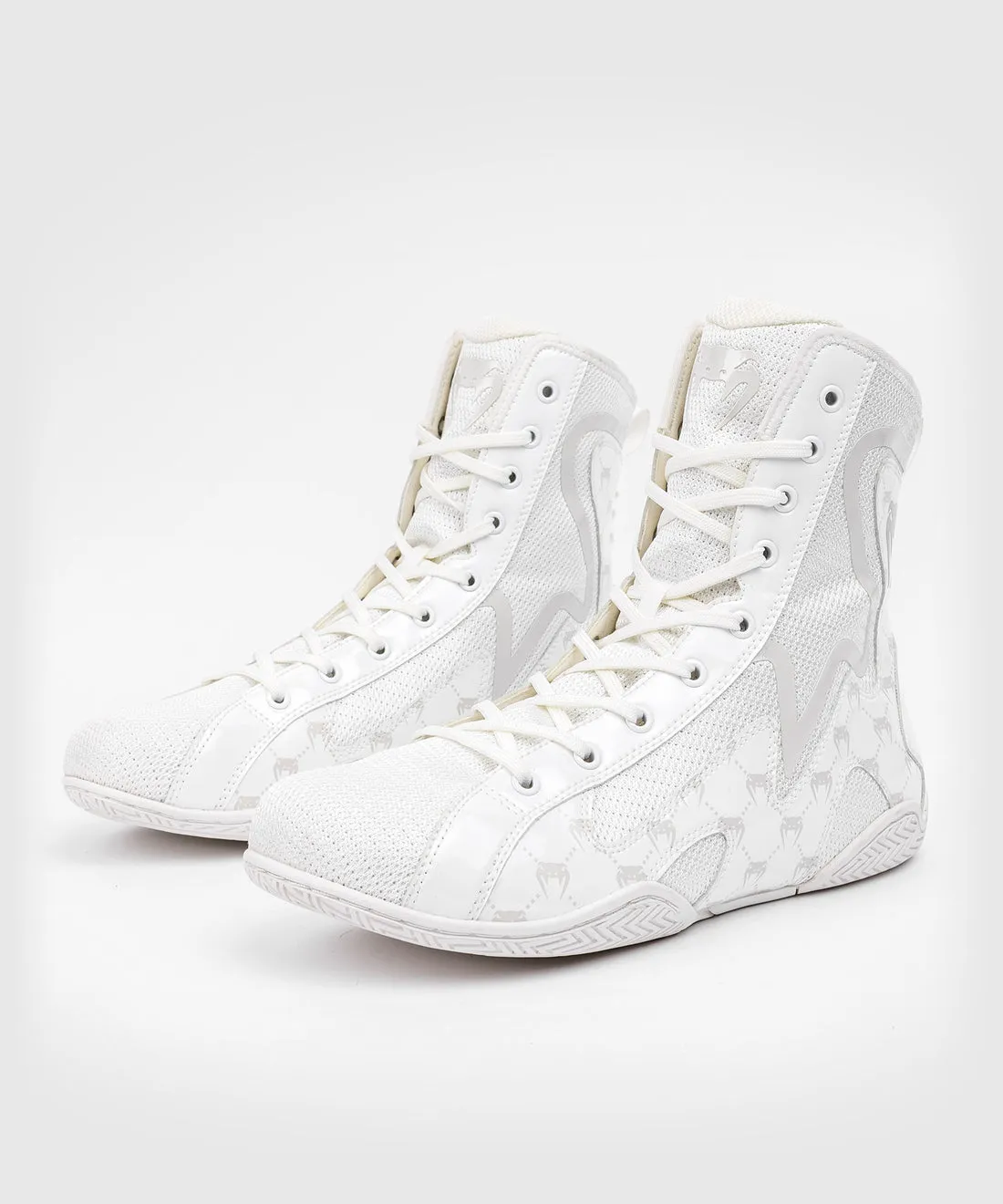 Venum Elite Evo Monogram Boxing Shoes - White