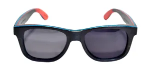 Vert Series / Jetsam Black Wood Sunglasses / Black Polarized Lenses