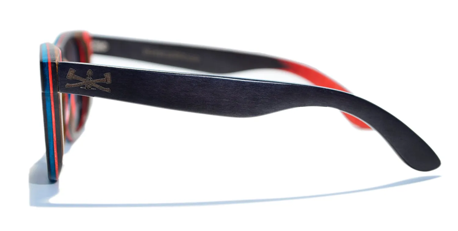 Vert Series / Jetsam Black Wood Sunglasses / Black Polarized Lenses