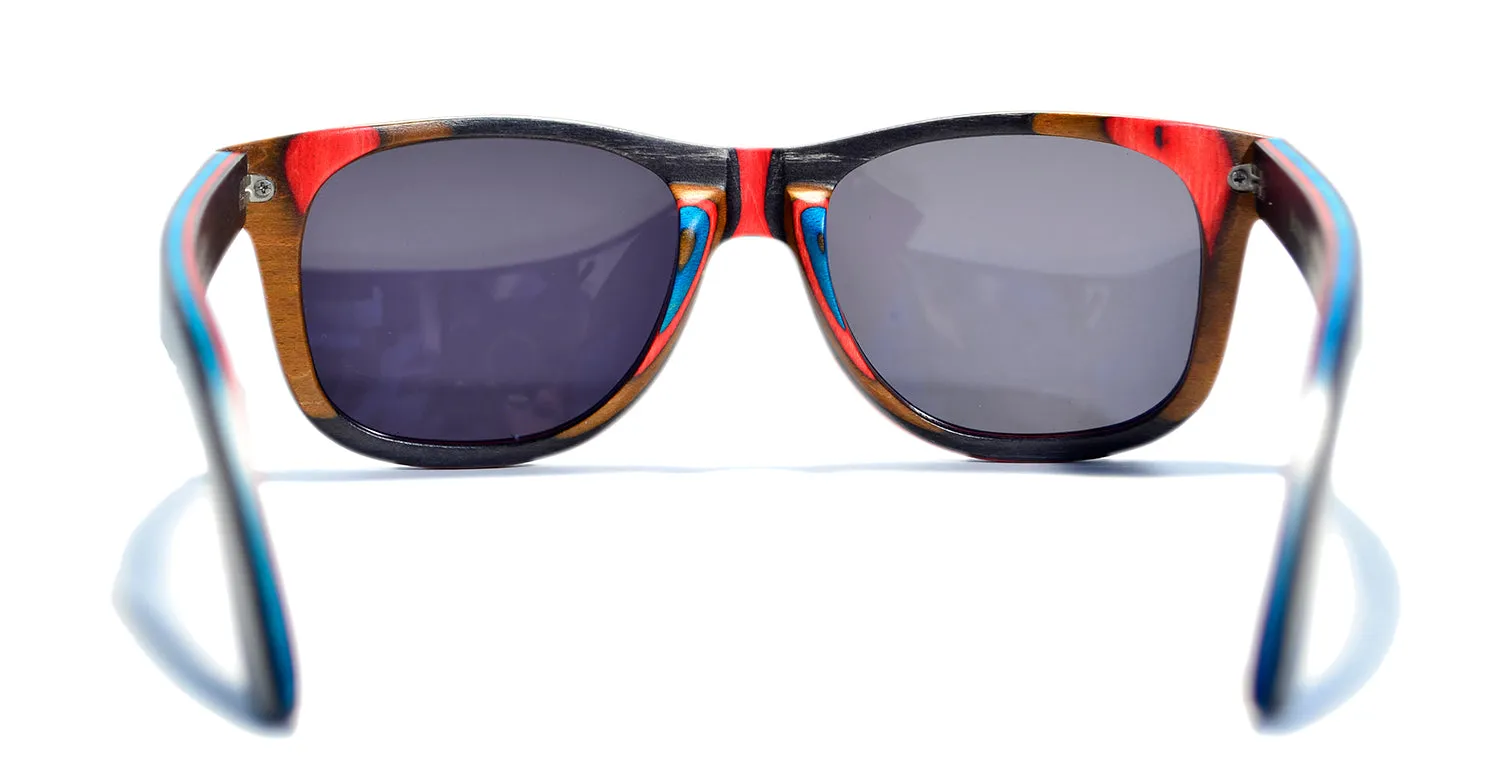 Vert Series / Jetsam Black Wood Sunglasses / Black Polarized Lenses