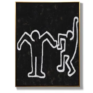 Vertical Abstract Dancing Man Painting H210VR1