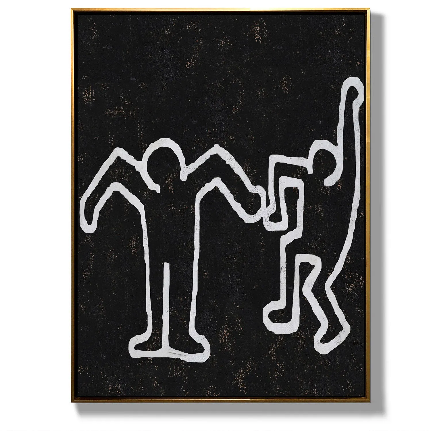 Vertical Abstract Dancing Man Painting H210VR1
