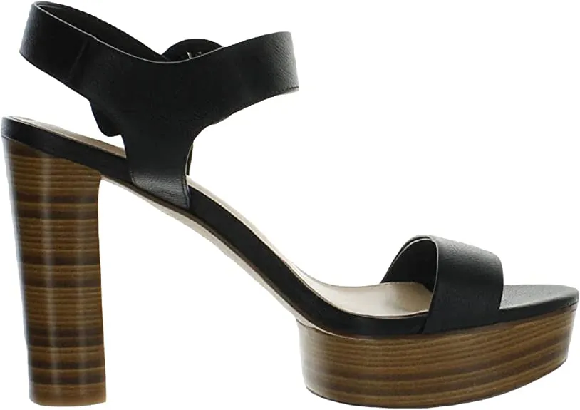 VIA SPIGA womens V-ira City Sandal, Black, 7 US