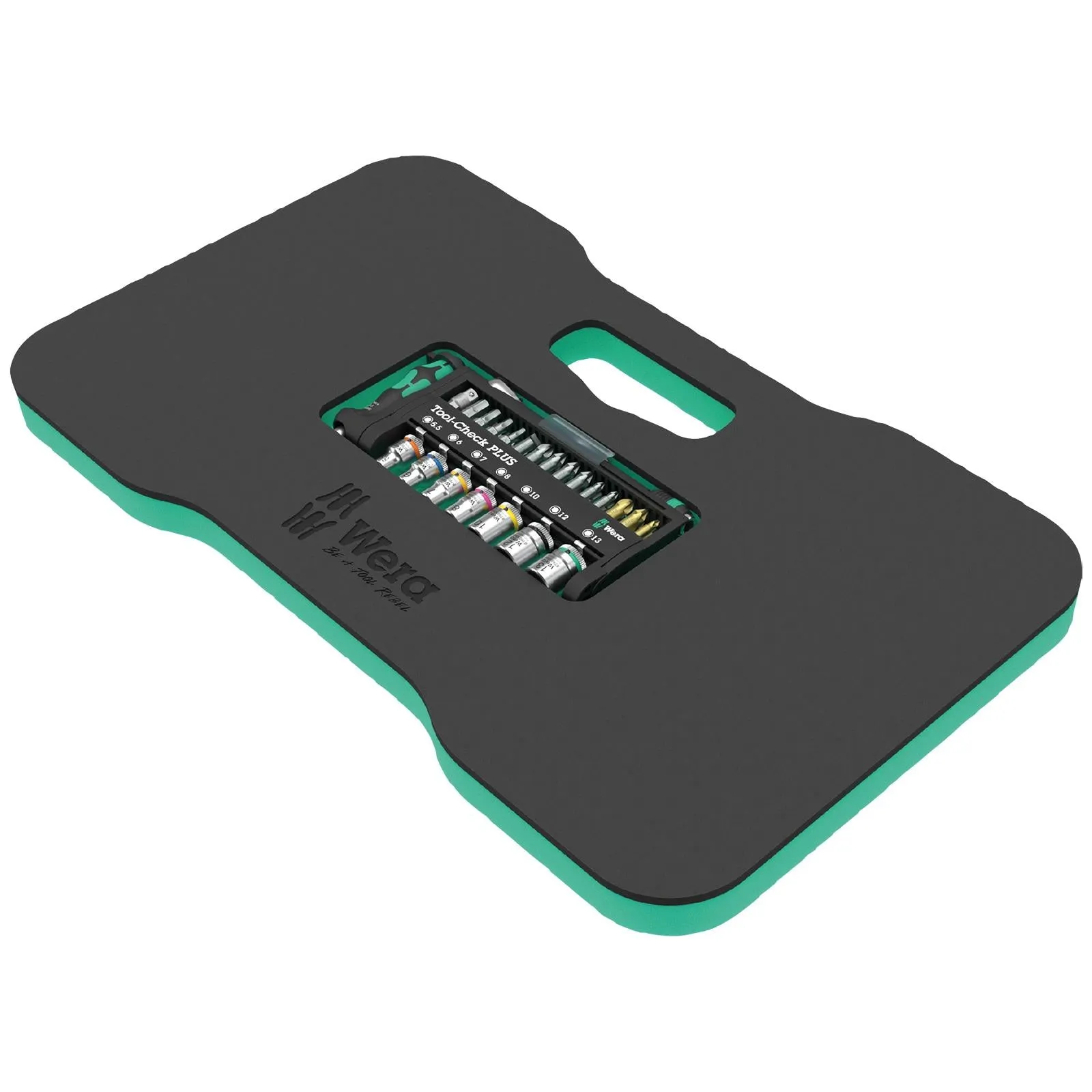 Wera Kneeling Pad 9515 with 39 Piece Tool Check Plus Knee Saver Mat 40 Pieces