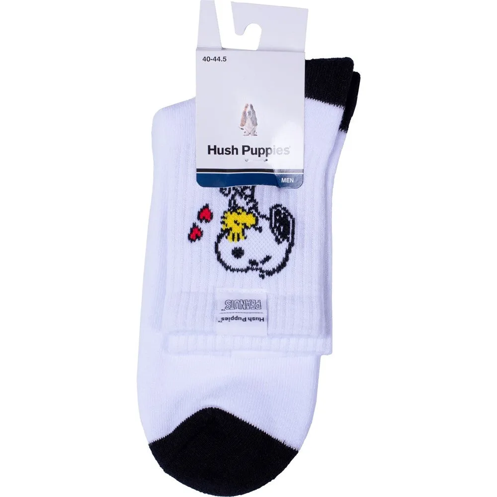 White Snoopy Mens Socks