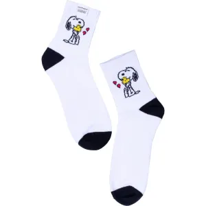 White Snoopy Mens Socks