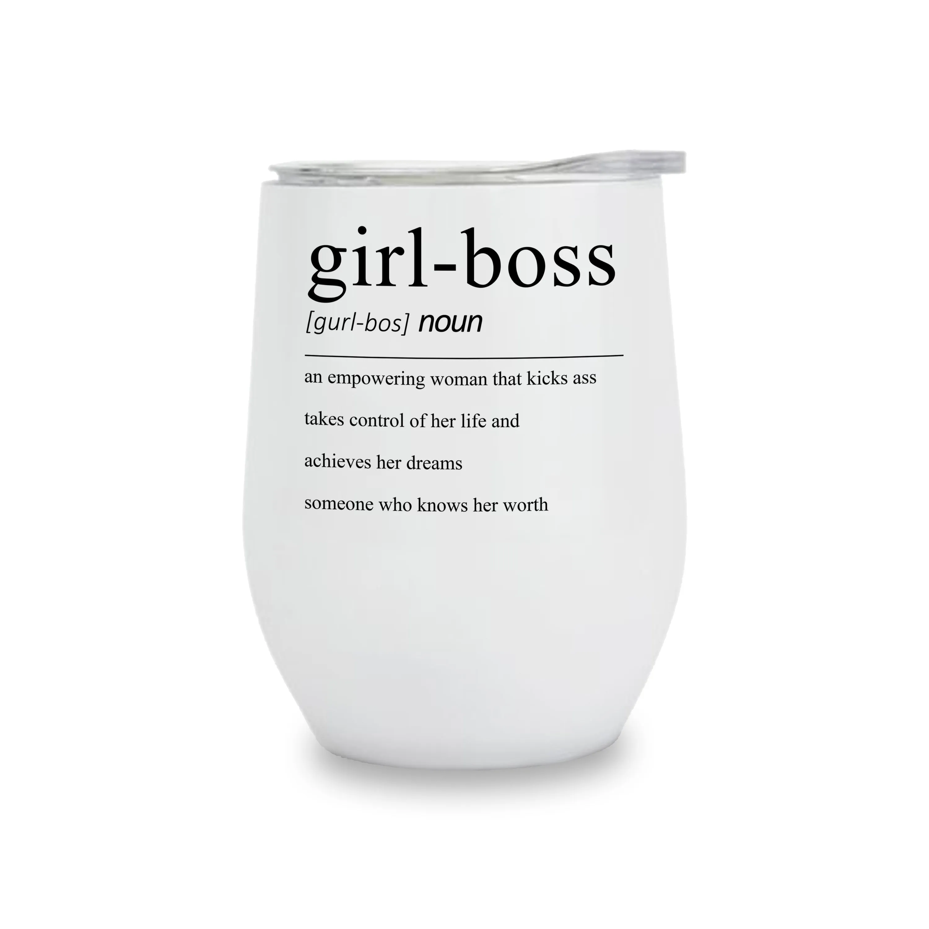 Wine Tumblers - Girl Boss