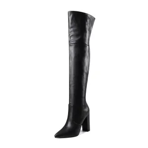 Winter Over The Knee Heeled Boots