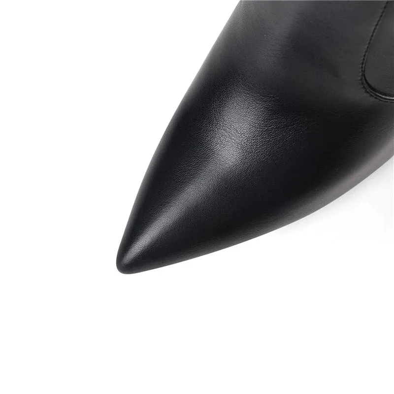Winter Over The Knee Heeled Boots