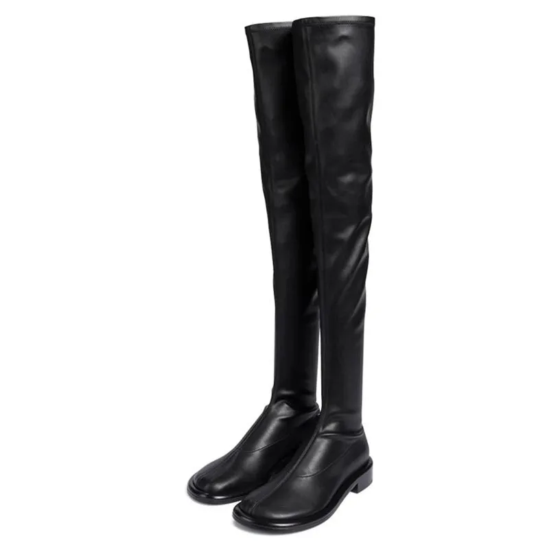 Winter Stretch Thigh Boots