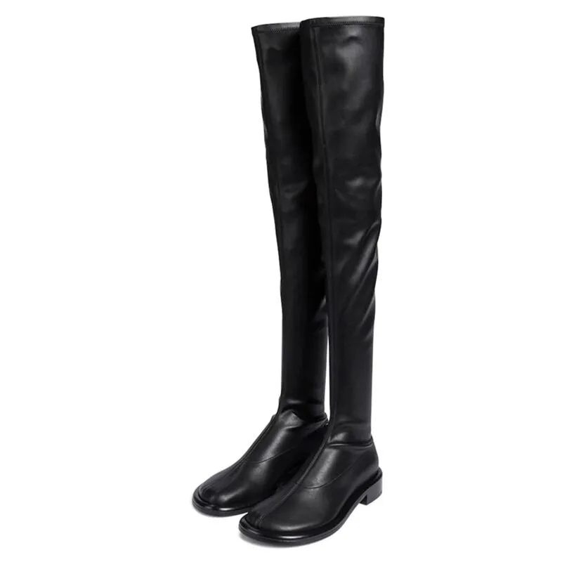 Winter Stretch Thigh Boots