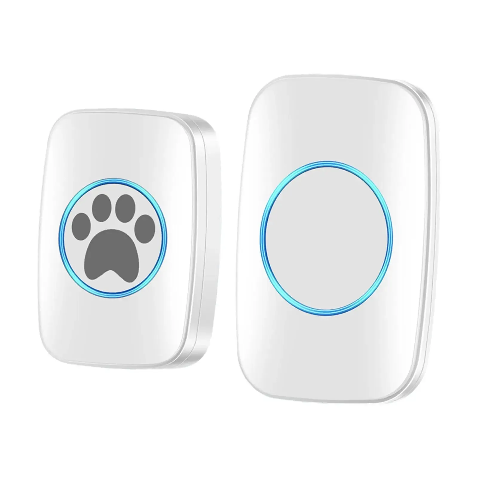 Wireless Dog Doorbell LED Indicator Indoor Outdoor Use IP44 Waterproof Compact Doorbell Chime Dog Bell for Pet Potty Training