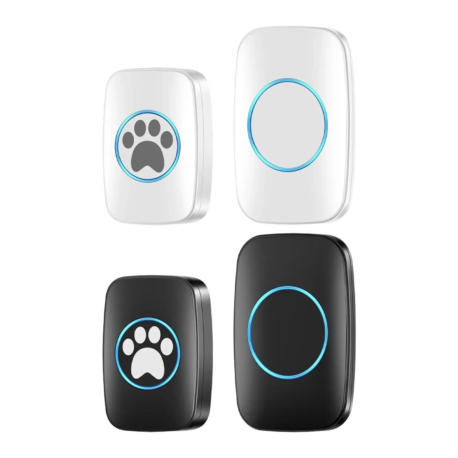Wireless Dog Doorbell LED Indicator Indoor Outdoor Use IP44 Waterproof Compact Doorbell Chime Dog Bell for Pet Potty Training