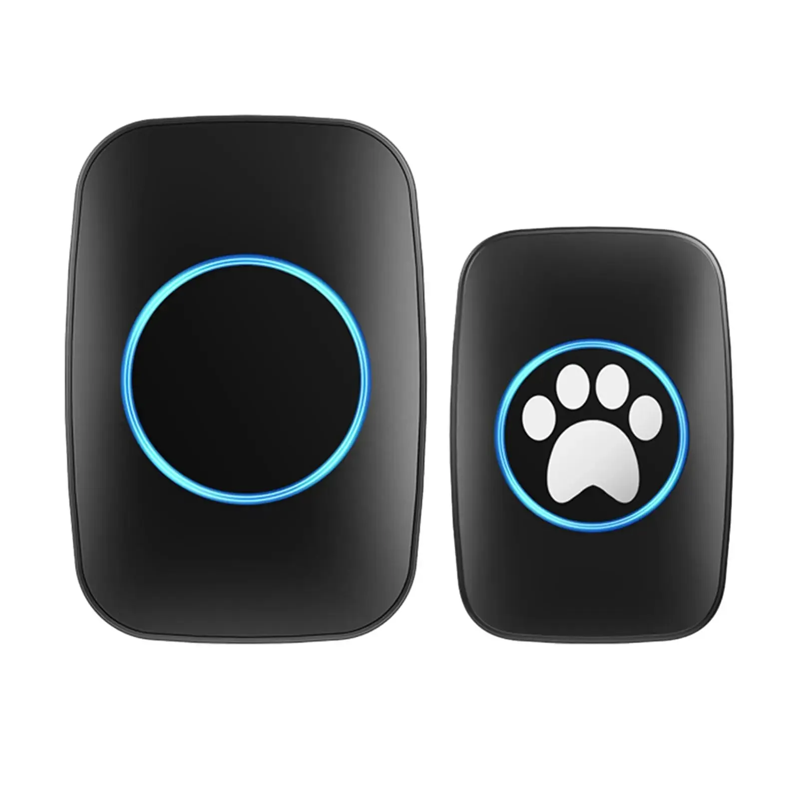 Wireless Dog Doorbell LED Indicator Indoor Outdoor Use IP44 Waterproof Compact Doorbell Chime Dog Bell for Pet Potty Training