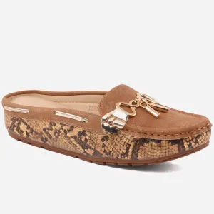 Women "DARINE" Plain Style Moccasins