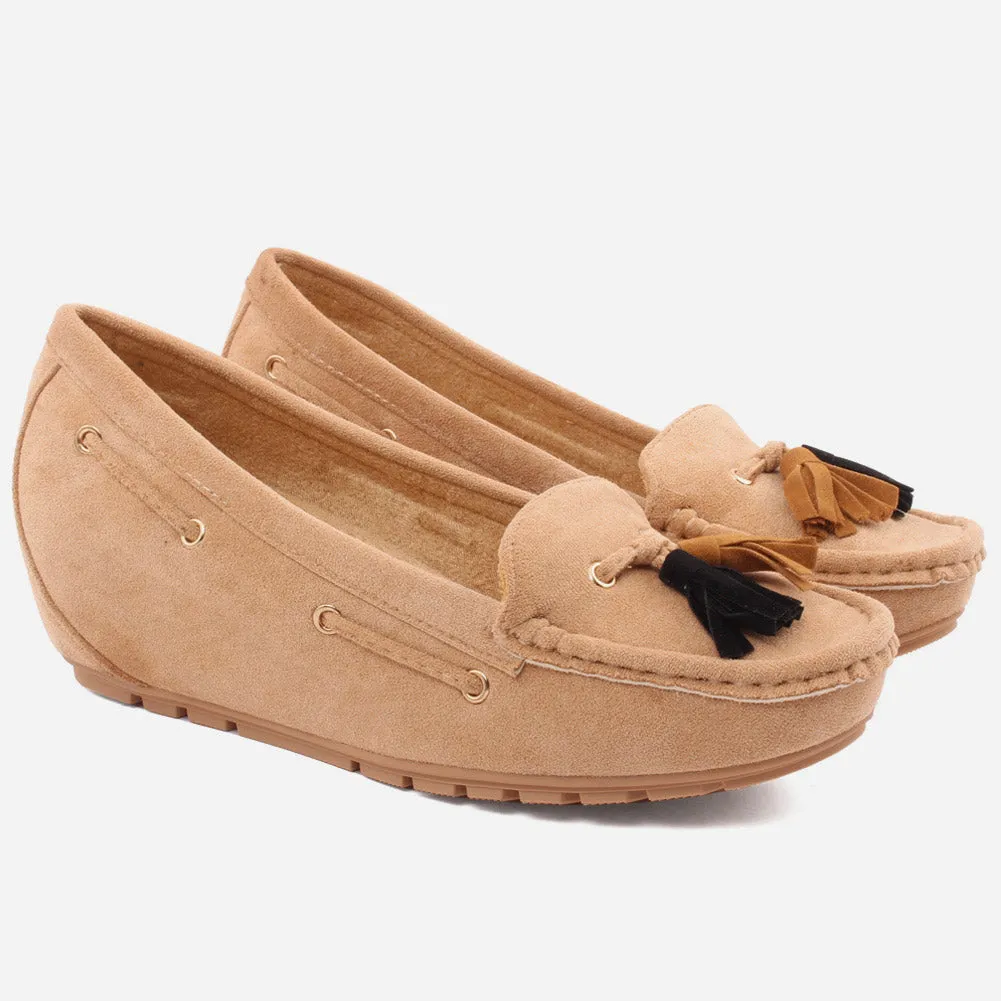 WOMEN "PAOLA" SUEDE COMFORT SLIPON MOCCASINS